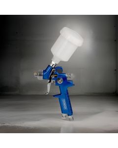 FMT3600 HVLP gravity feed spray gun with 125ml paint pot. 1.0mm aircap