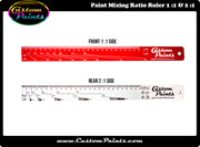 Mixing Sticks, Openers & Spreaders: Paint Mixing Ratio Ruler