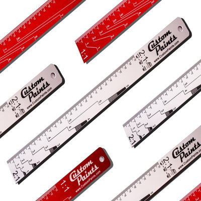 Mixing Sticks, Openers & Spreaders: Paint Mixing Ratio Ruler