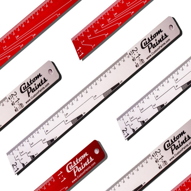 Mixing Sticks, Openers & Spreaders: Paint Mixing Ratio Ruler